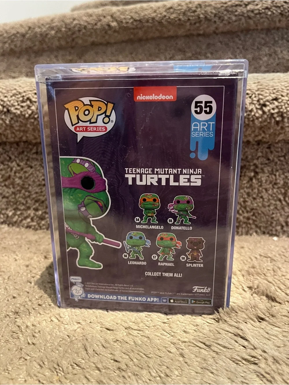 Funko Pop Art Series Donatello #55 Teenage Mutant Ninja Turtles New w/ hard case